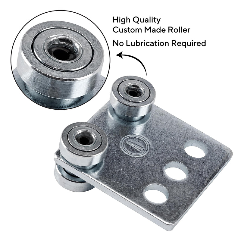 4 Bearing Trolley Assembly Roller - Silver Finish: Electro-Galvanized Zinc - Fits 1-5/8" Wide and All Taller Strut Channels - Design Load: 600 Lbs - 1 Pc Four Bearing Trolley Assembly