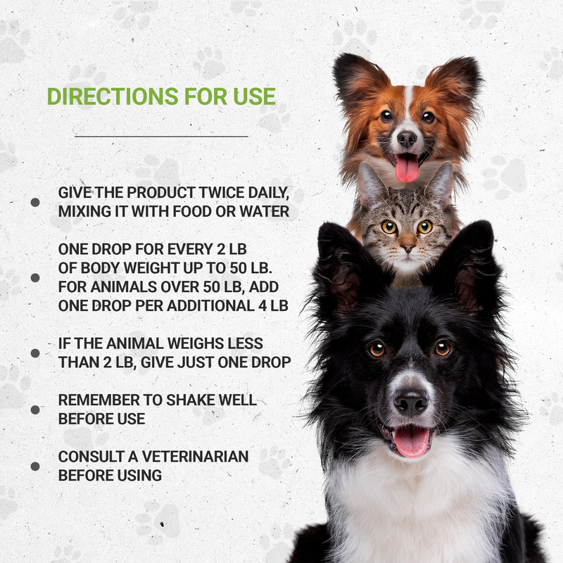Wolf's Kidney | Natural Herbal Dietary Supplement | Healthy Kidney Function Support in Dogs | Alcohol-Free Extract, Rehmannia, Ginkgo, Echinacea, Marshmallow, Couch Grass, Hawthorn, Uva Ursi 2 oz - PawsPlanet Australia