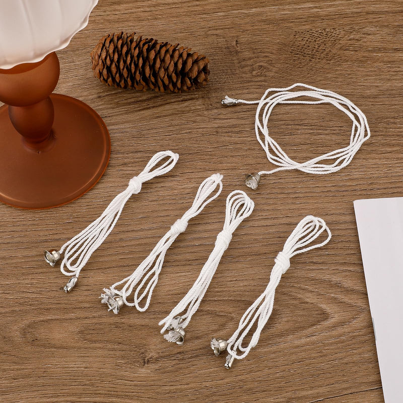 Sliverdew 8 Pack Pull Cord for Ceiling Switch Ceiling Fan Pull Chain Extender Light Pull Cord String with Connector Pull Chain Extension for Ceiling Fan Light Fixture Light Bulb 8 Pieces Silver