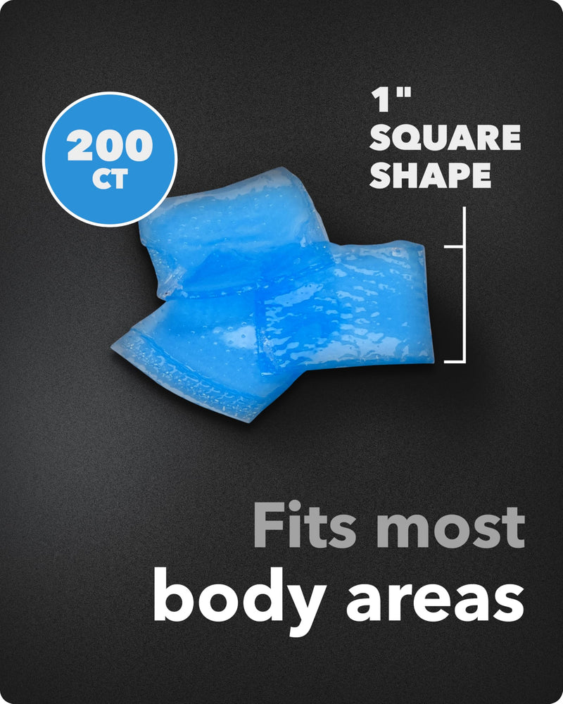 Spenco 2nd Skin Squares Soothing Protection, Gel Squares 200-Count, Bacterial Barrier, One Size
