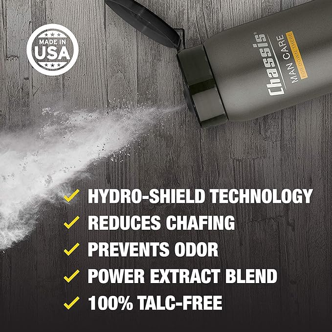 Chassis Ice Body Powder for Men - Extra Cooling Sensation and Fresh Fragrance - NewNest Australia