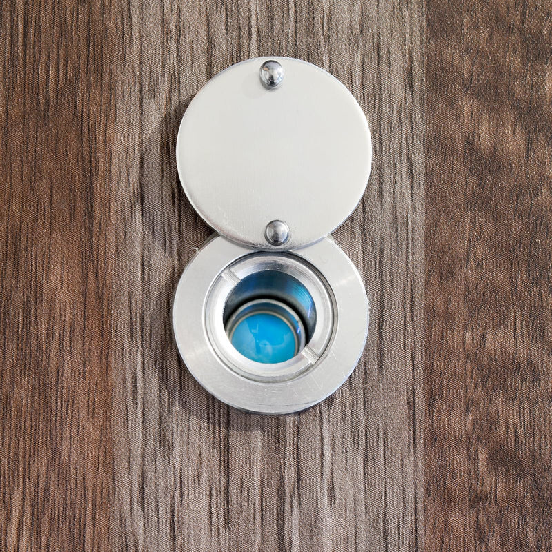 Peephole Cover, Peep Hole Covers for Door, Home Security Peephole Protector, Solid Privacy Door Viewer Cover with Double-Sided Self-Adhesive Tape, Inner Diameter 1.65cm(1 Set, Silver)