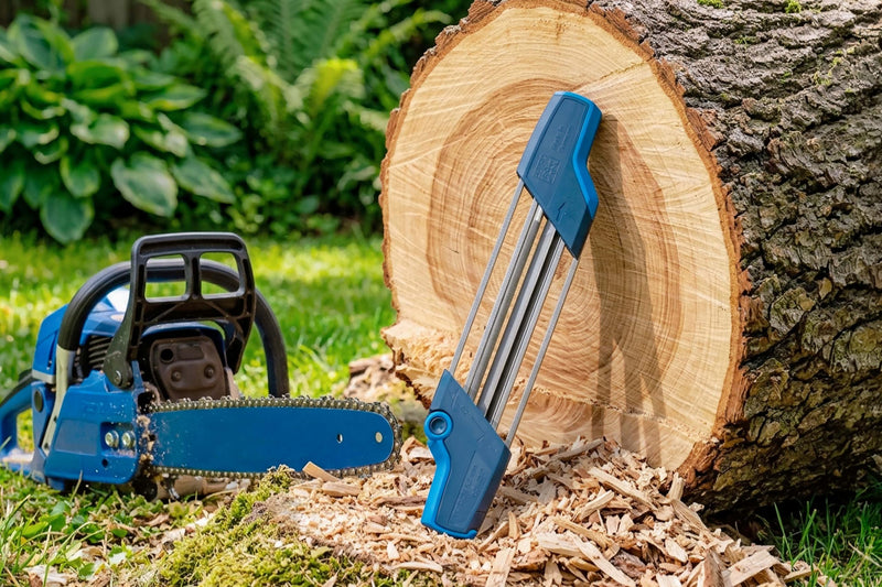 PFERD Chain Saw Sharpener Chain Sharp CS-X, File ø 1/8 inch, 17299 – Chain Saw File and Depth Gauge File in One Ergonomic Tool