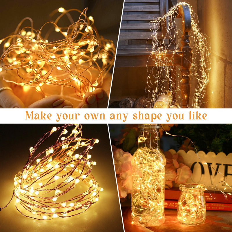 200 LED 72Ft Solar String Lights for Outside, Solar Fairy Lights for Outside Waterproof with 8 Modes, Solar Lights Outdoor for Patio Tree Christmas Party Wedding Decor(Warm White) 1 Pack Warm White