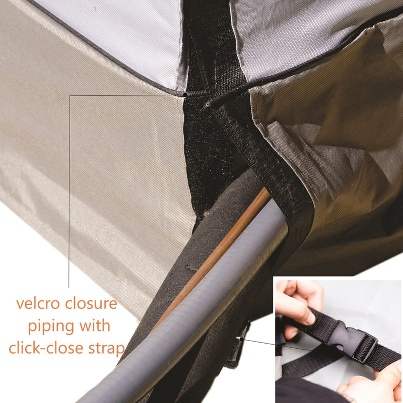 MODERN WAVE - Extra Thick Air Conditioner Cover for Outside Units - Durable Winter, Waterproof Full AC Cover (Oxford, 29"x29"x36") 29"x29"x36"