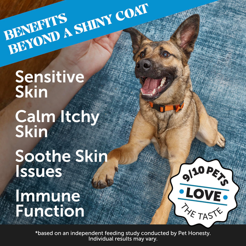 Restore + Soothe Ear Cleaner for Dogs & Cats (Aloe Vera) 4oz + Omega SkinHealth Chews for Dogs with Omega 3 Fish Oil and Salmon Oil for Healthy Skin, Itchy Skin Relief (90 Count)