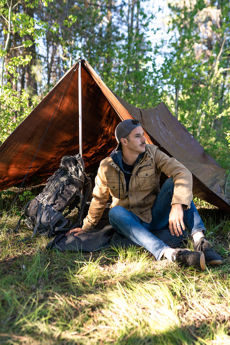 Stansport Light-Duty Rip-Stop Tarp 8' x 10' - Brown (U-810) 8' x 10'