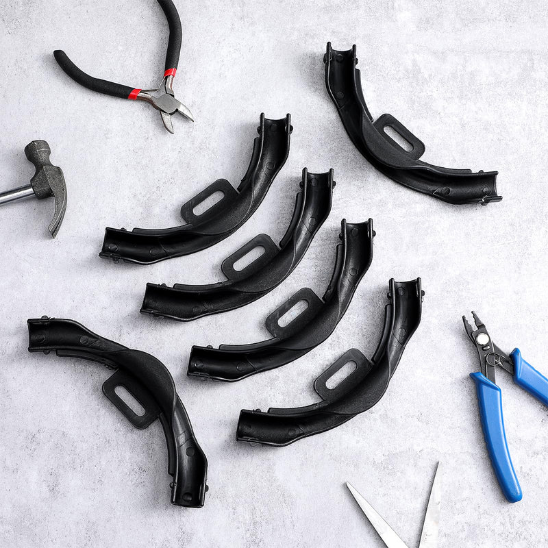 20 Pcs 3/8" - 1/2" Pex 90 Degree Elbow Plastic Tubing Bend Support Black Pex Fittings Pex Clamps Tube Holder 1/2 Inch