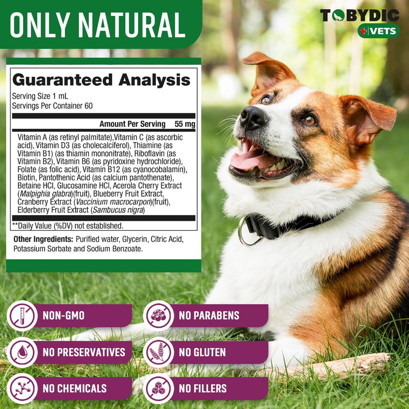 Cat & Dog Multivitamin -15 in 1 Pet Supplements with Cranberry & Glucosamine - Natural Medicine & Support for UTI, Urinary Tract, Bladder, Kidney, Skin Coat, Joints Treatment Made in USA - PawsPlanet Australia