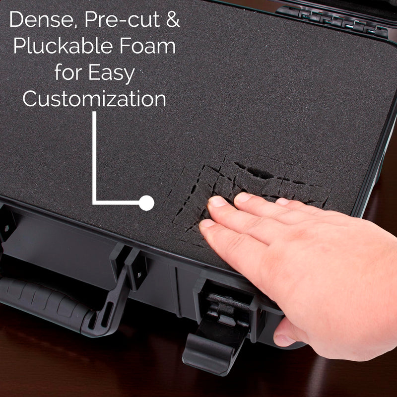 CASEMATIX Home Video Projector Hard Case Compatible with PowerLite and Home Cinema DLP WXGA 1080p 3D Projectors for Select Models Pro EX9200, 1781W, 1761W, 1284,640, 740HD, 1040 and More, Case Only 16 Inch Black