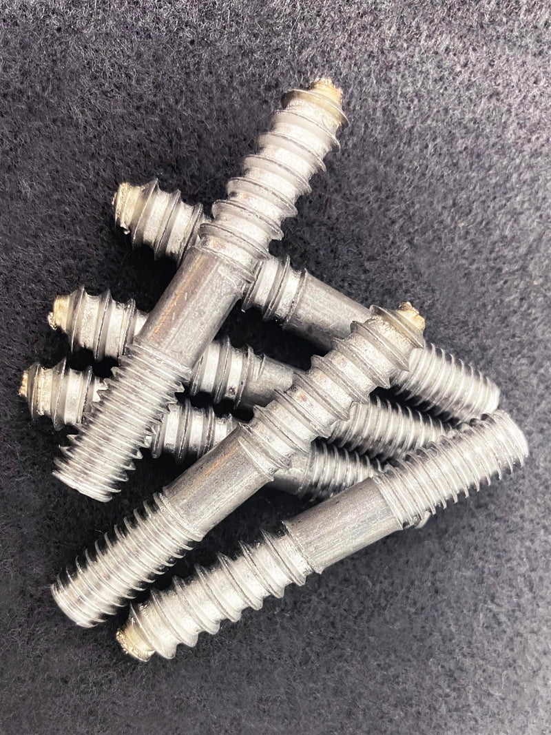 Baltimore Hardware Hanger Bolts, 1/4-20 x 2, High-Strength Zinc-Coated Steel with Partial Thread for Secure Wood-to-Metal Connections, Corrosion-Resistant - 100 Pack for Large Projects 1/4-20 x 2" Zinc