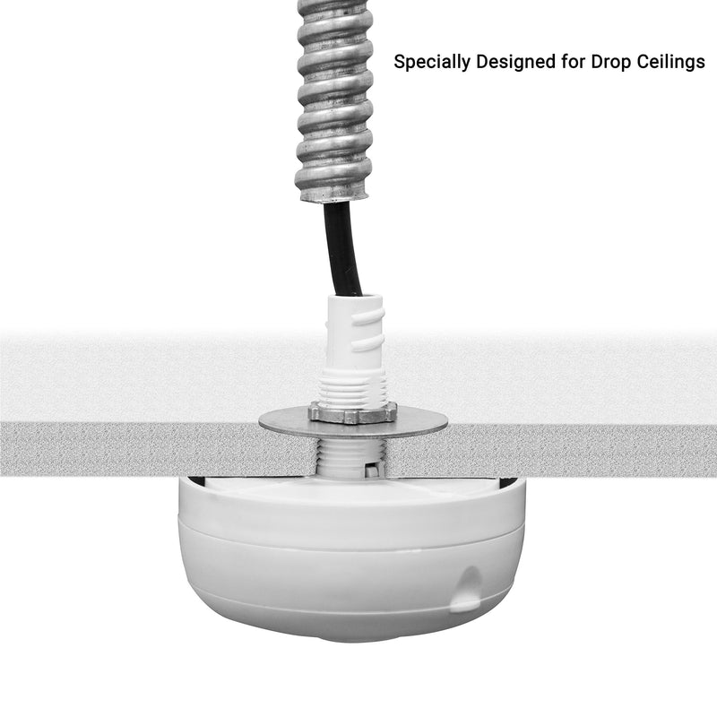 Enerlites MPC-52V PIR Ceiling Sensor, Ceiling Occupancy Sensor, Ceiling Light Sensor, Occupancy Sensor, Commercial Grade 360 Degree FOV, 800 Sq. Ft Coverage, 120-277VAC, White