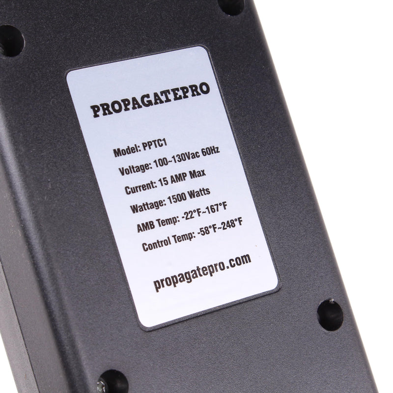 15 Amp Plug in Digital Temperature Controller Outlet by Propagate Pro | Heating/Cooling Thermostat 110V 15A 1500W Programmable Temp Controlled Heater Cooler Reptile Box Fan 120V (PPTC1) PPTC1