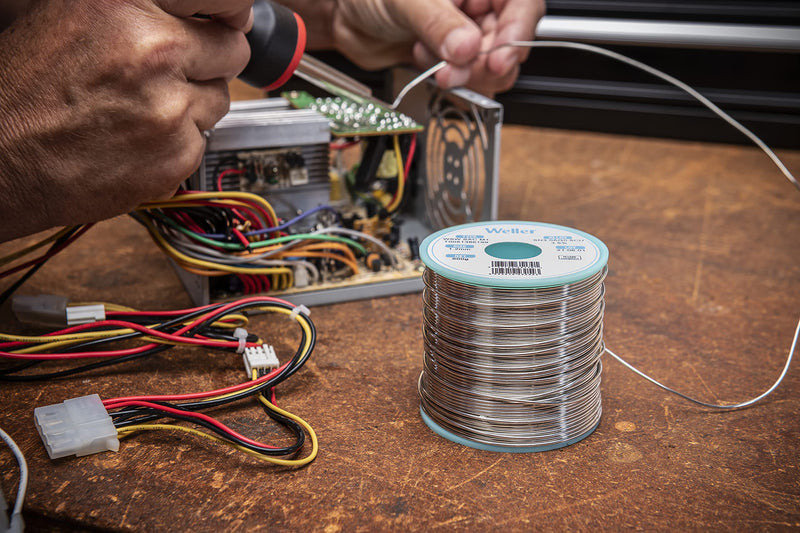 Weller WSW SCN M1 (T0051404899) Lead Free Solder Wire, Dia: 0.3 mm / 0.012 in, Wt: 100 g / 3.527 oz, Alloy Sn99.3Cu0.6Ni0.05, Flux content 3.5%