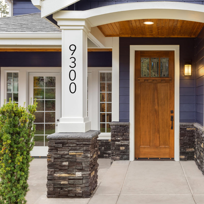 Discovered Designs 5" (1) Modern Address House Numbers for Outside - Easy to Install 3D Matte Black Weatherproof No Rust, Individual Numbers for Address on House, Made in USA, Includes 2 - 3/4" Screws, Door Mailbox Decor Home Address Number (1) 1