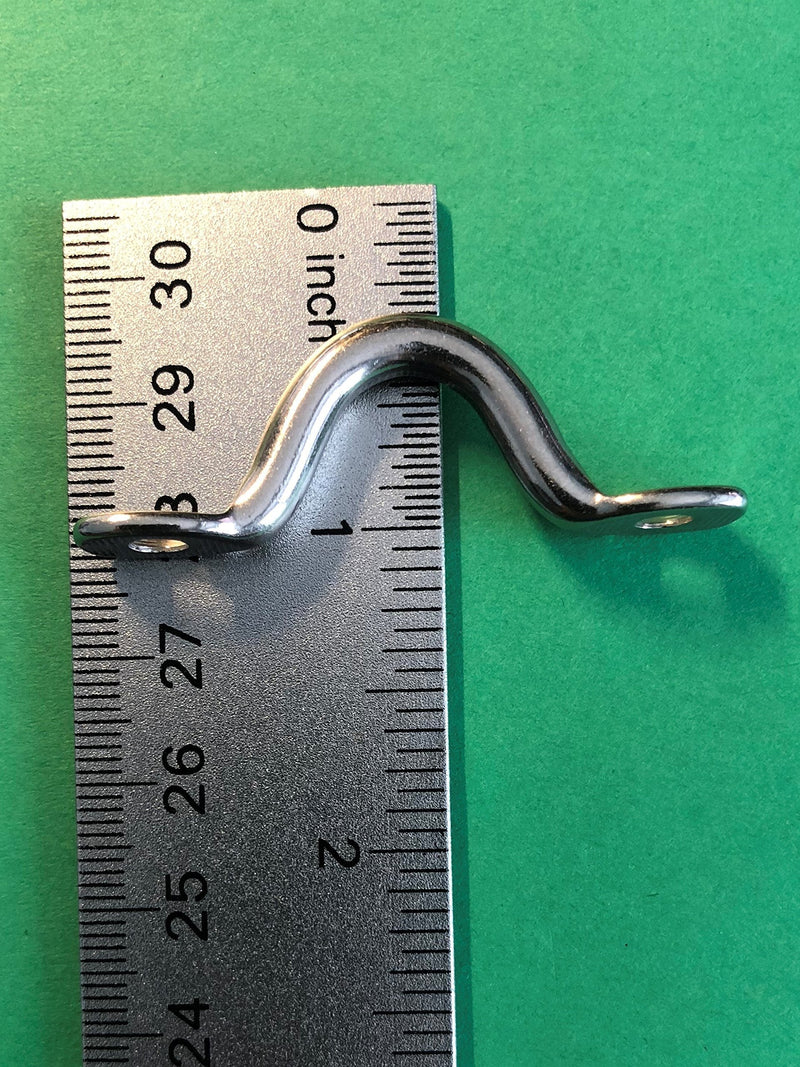 US STAINLESS 50 Pieces Stainless Steel 316 3/16" (5mm) Pad Eye Bimini 2" Length Marine Grade