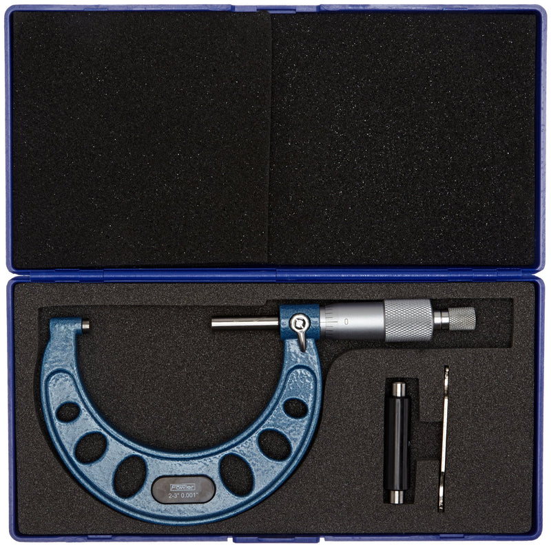 Fowler 52-253-003-1, Premium Outside Inch Micrometer with 2-3" Measuring Range 2-3"