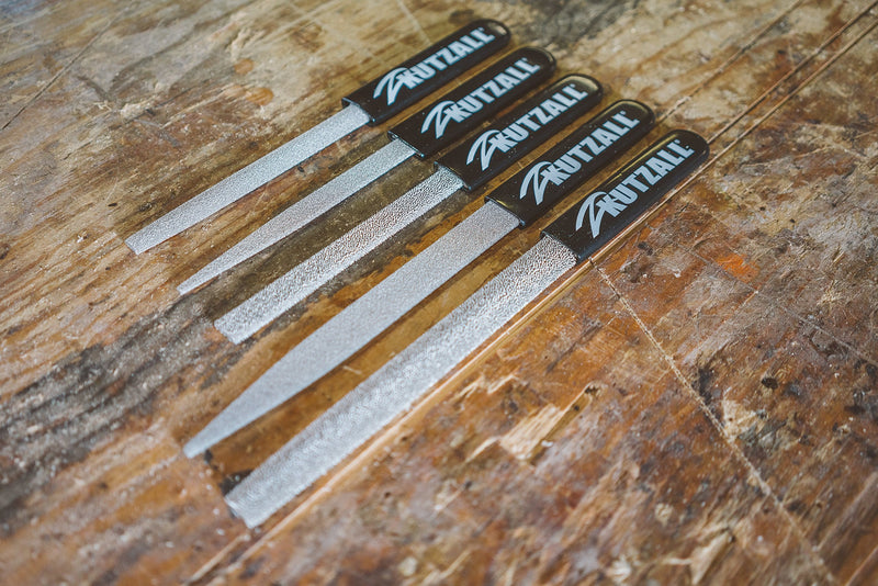 Kutzall Original 6" Flat Hand Rasp - Coarse, Wood Rasp/File Used for Woodworking & Shaping, W/Ergonomic Soft Grip Handle, Abrasive Tungsten Carbide Coating - 11" (279.4mm) Overall Length - FT6330 Flat - Coarse 6" (152.4mm) Length