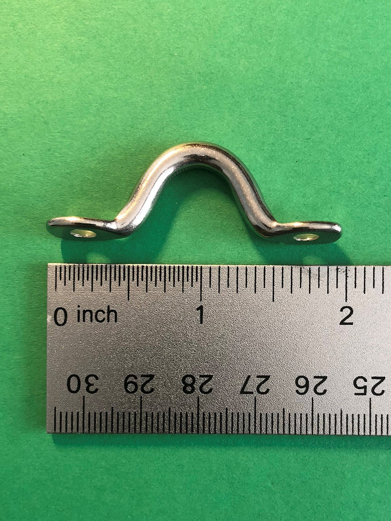 US STAINLESS 50 Pieces Stainless Steel 316 3/16" (5mm) Pad Eye Bimini 2" Length Marine Grade