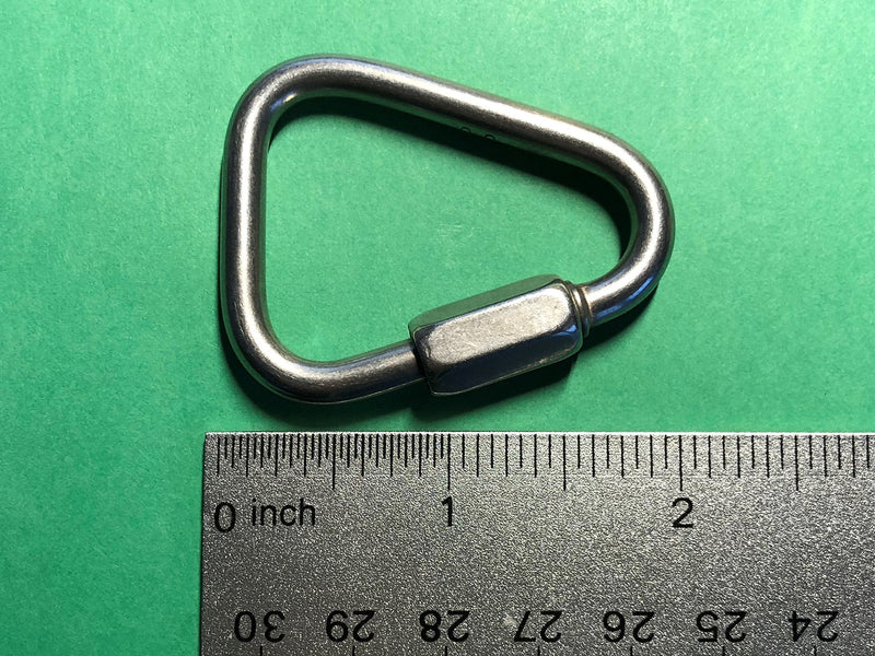 US Stainless 10 Pieces Stainless Steel 316 Delta Quick Link 3/16" (5mm) Marine Grade Triangle