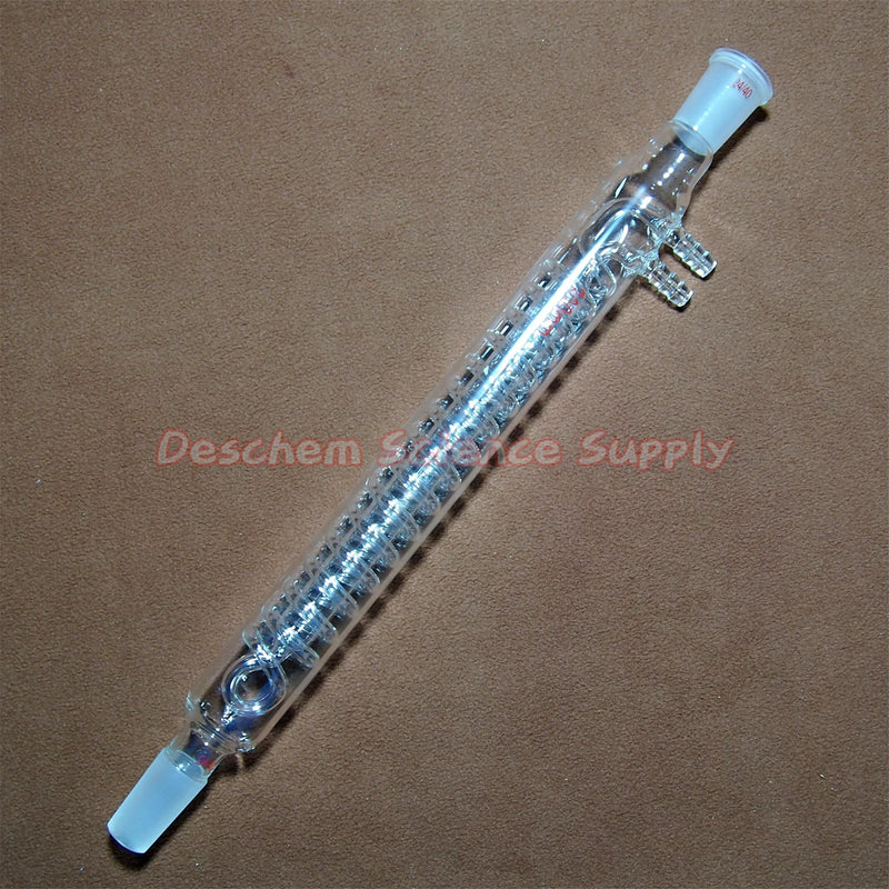 300mm,24/40,Glass Spiral Reflux Condenser,New Advance Lab Glassware