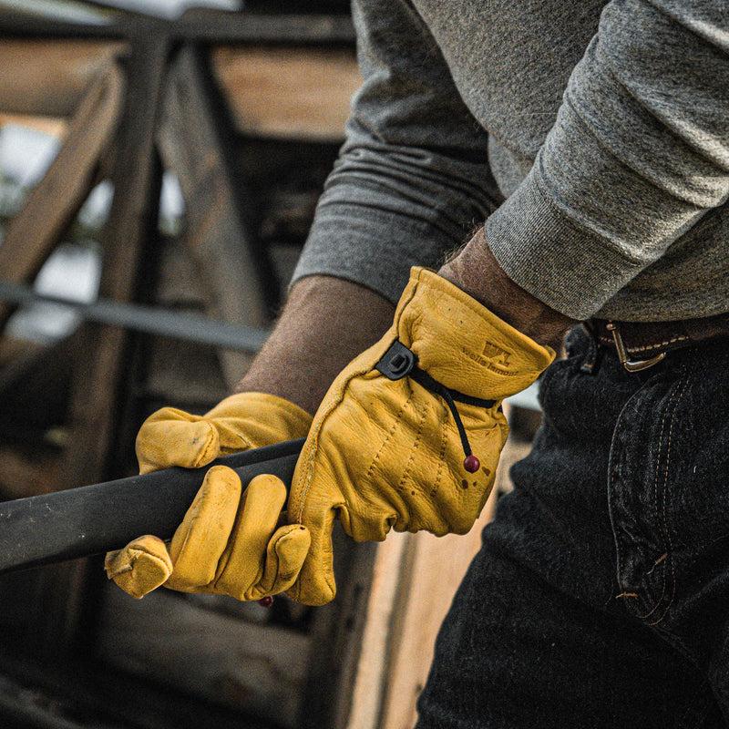 Wells Lamont mens Leather Work Gloves with Wrist Closure DIY Yardwork Construction Motorcycle Large Wells Lamont, Saddletan, Large Pack of 1 US 1132