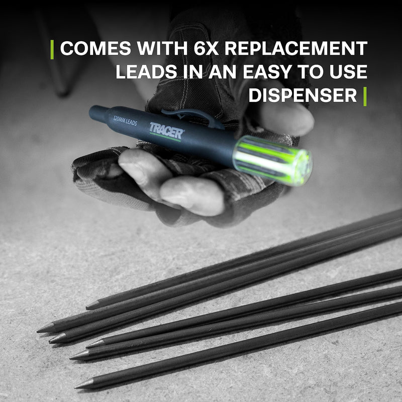 Tracer ProScribe Tool with Deep Hole Pencil, 6X Replacement Lead Holster and Carry Case (Multi-Function Scribe Tool) Scribe + Pencil +Lead