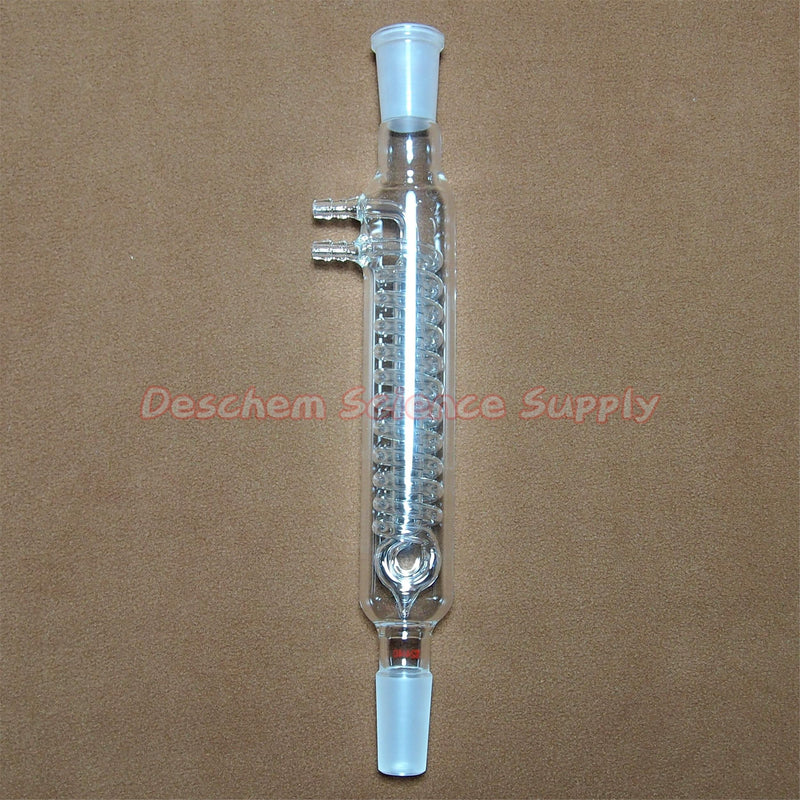 200mm,24/40,Glass Spiral Reflux Condenser,New Advance Lab Glassware