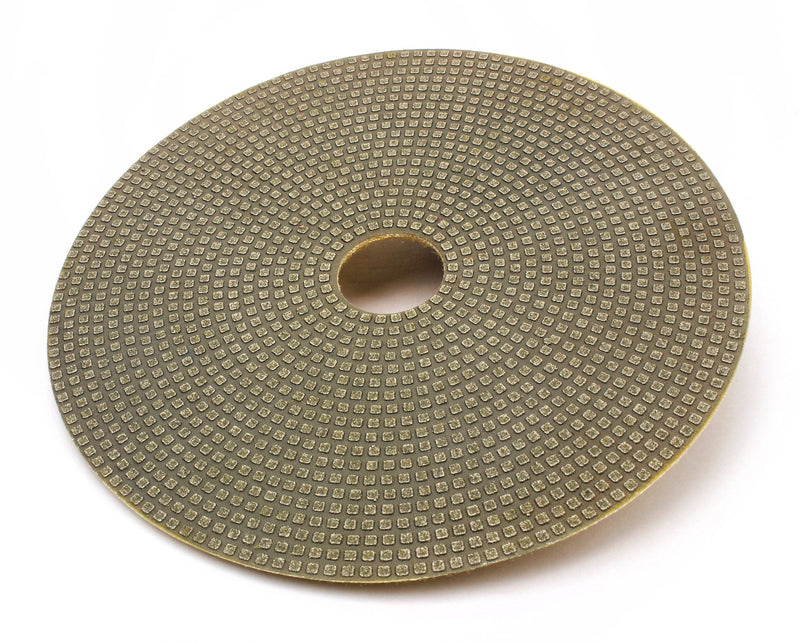 5" Electroplated Diamond Polishing Pads 120 Grit - Wet Dry Sanding Tile Stone Marble Granite Concrete Ceramics Glass Grit-120#