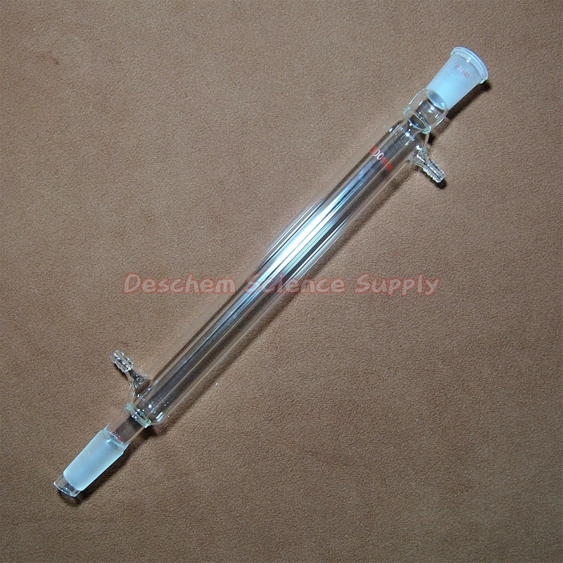 300mm 24/40 Glass Liebig Condenser Jacket 30cm Lab West Column Laboratory Chemistry Heat Exchanger 300mm