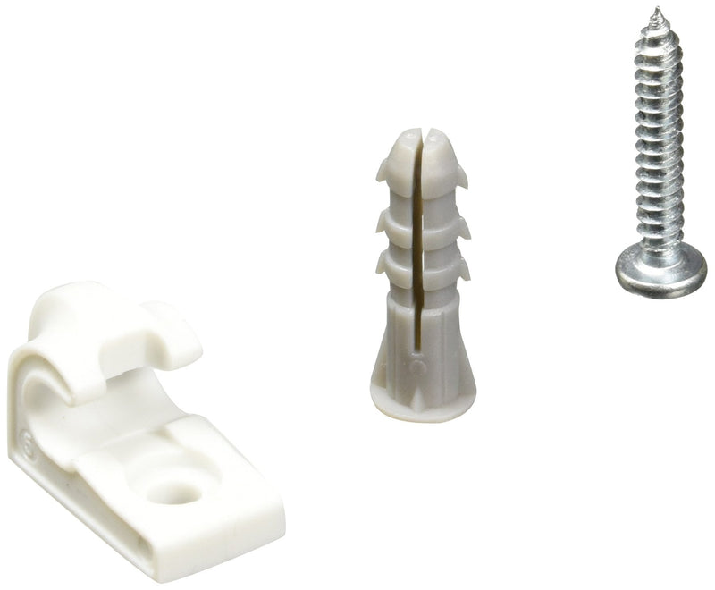 ClosetMaid 754600 White Down/Wall Clip (12 Pack)