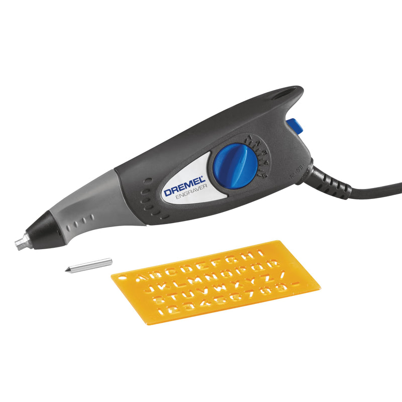 Dremel 120-Volt Engraver Rotary Tool with Stencils - Crafting Machine Perfect for DIY Personalizing and Engraving Leather, Metal, Glass, and Wood , Black, 290-02 Engraver with Letter/Number Template