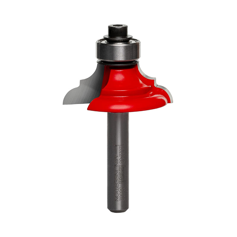 Freud 38-502: 1-1/4" (Dia.) Classical Bold Cove & Round Bit with 1/4" Shank