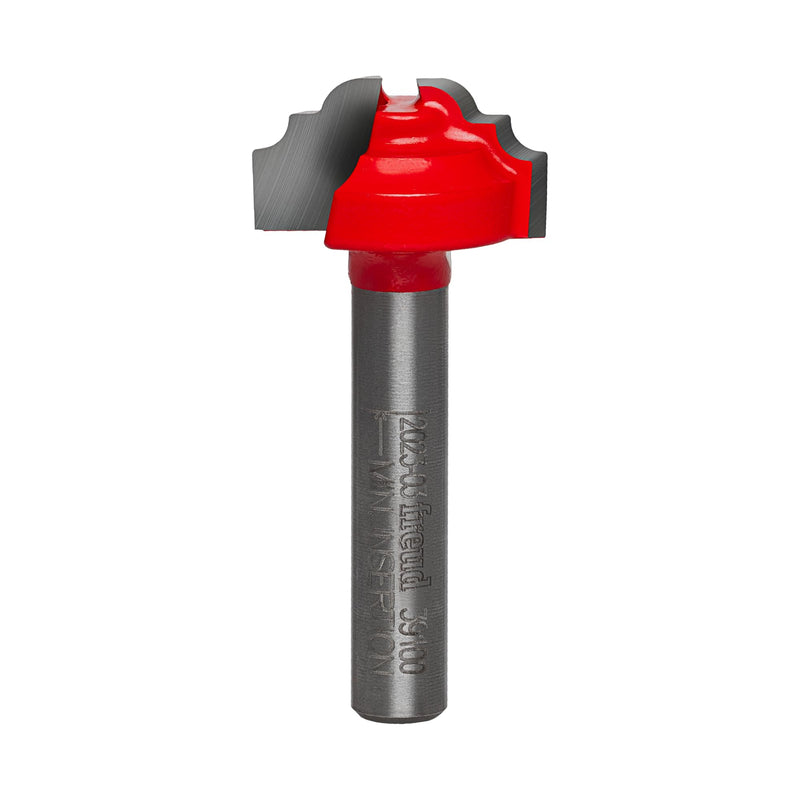 Freud 39-100: 3/32" Radius Cove & Bead Groove Bit with 1/4" Shank