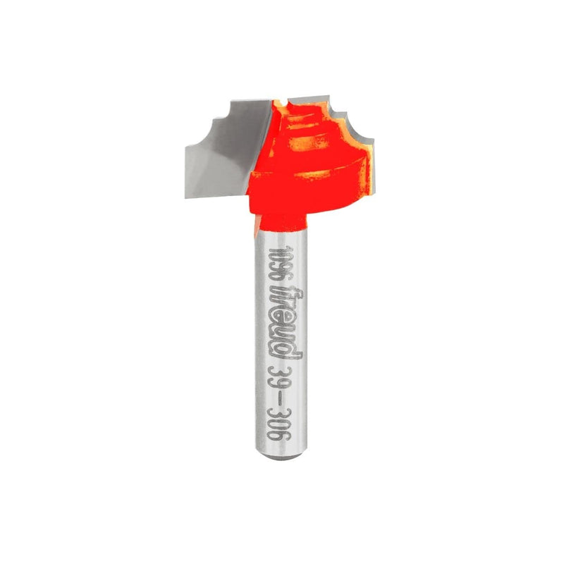 Freud Classical Beading Router Bit with Perma-Shield Coating for Maximum Precision - Ideal for Trim & Molding, 1/8" Radius, 1/4" Shank, 2 Cutters - 39-306