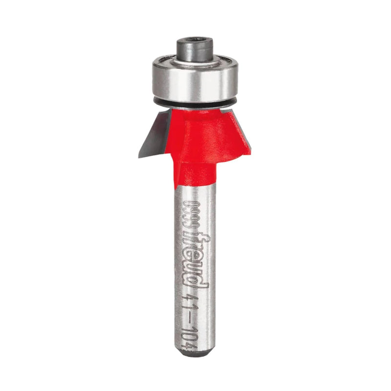 Freud Bevel Trim Bit with Angles from 8° to 45° - Clean Cuts for All Plastic Laminates - 19/32" Diameter, 9/32" Height, 1-7/8" Length - 41-104