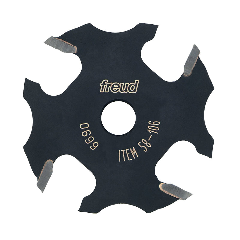 Freud 58-106: 9/16" depth x 3/32" Slot Four Wing Slotting Cutter