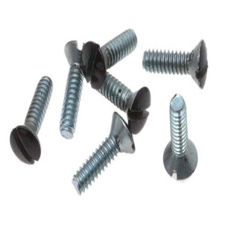 Leviton 85000-PRT 1/2-Inch Long 6-32 Thread, Oval Head Milled Slot Replacement Wallplate Screws, Brown, 100 Pack
