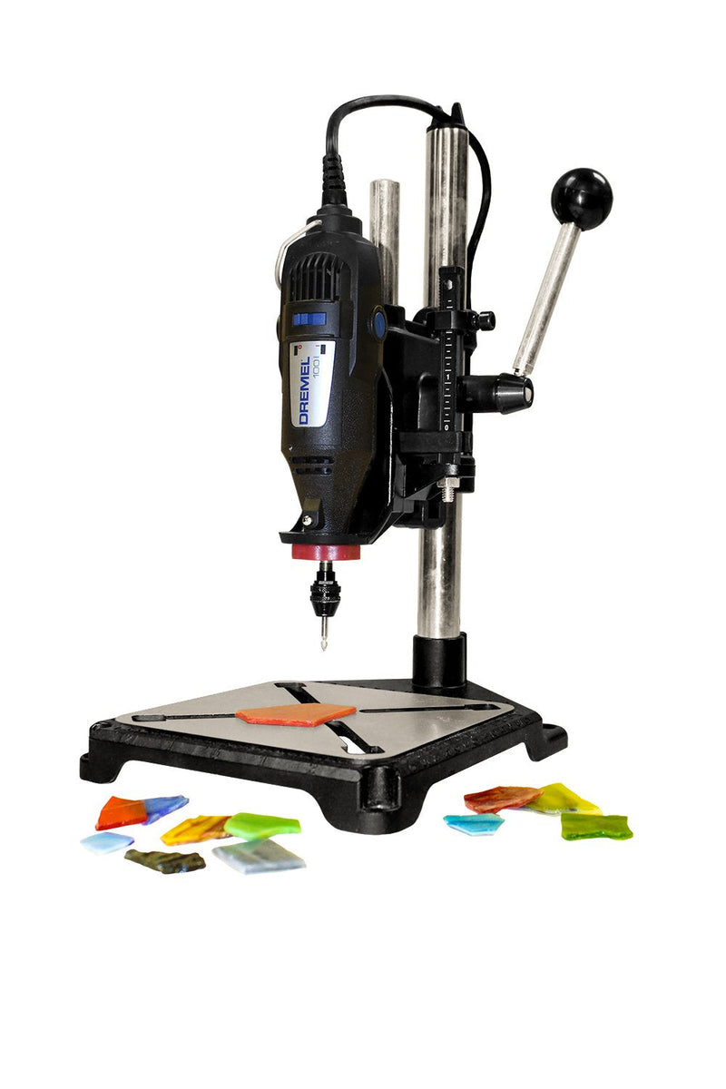 Milescraft 1097 ToolStand - Variable Speed Drill Press Stand (compatible with Dremel). Rotary Tool Not Included, Black