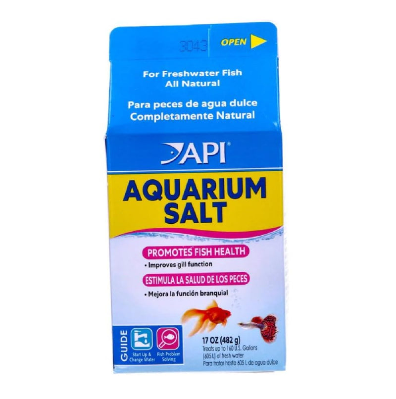 API AQUARIUM SALT Freshwater Aquarium Salt 17-Ounce Box 17 Oz Aquarium Treatment