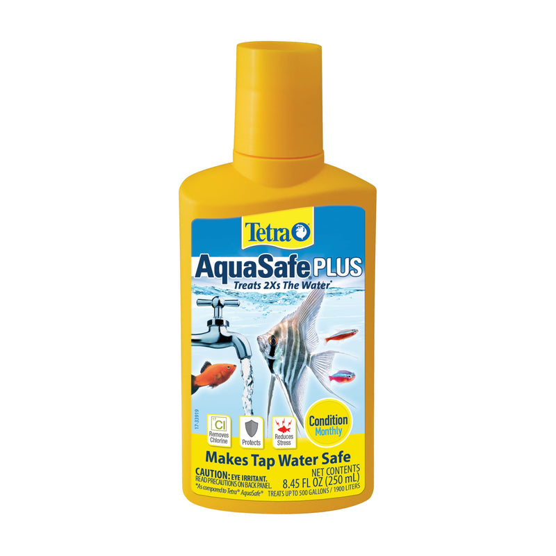 Tetra AquaSafe Plus, 8.45 Ounces, aquarium Water Conditioner And Dechlorinator, Model Number: 46798162681 8.4-Ounce