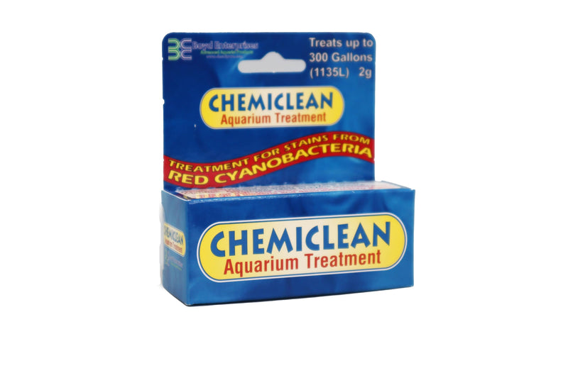 Boyd Chemiclean 2g Treats up to 300 Gallons - Effective Cyanobacteria Chemi-Clean for Marine & Freshwater Aquariums, Safe for Fish, Corals & Invertebrates