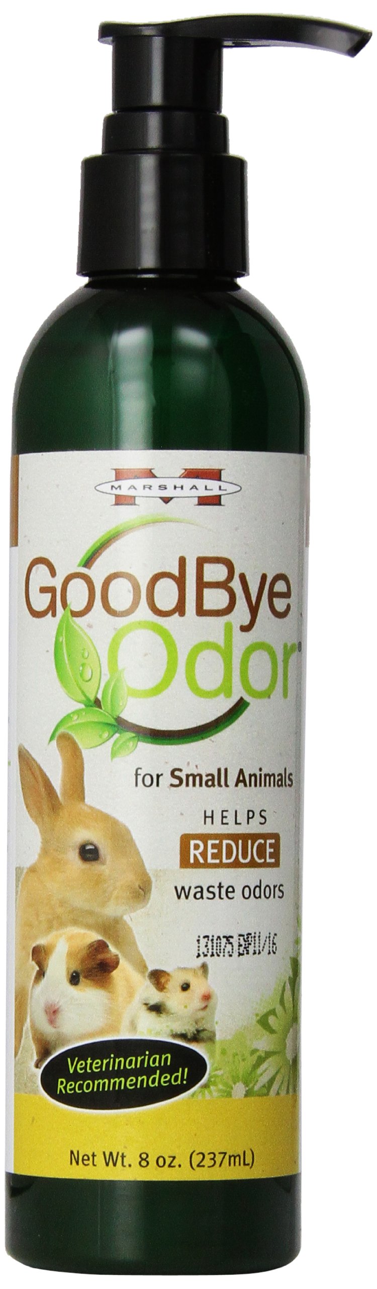 Marshall Pet Products Goodbye Odor Natural Deodorizing Water Supplement, for Ferrets and Small Animals, 8 oz 8-Ounce - PawsPlanet Australia