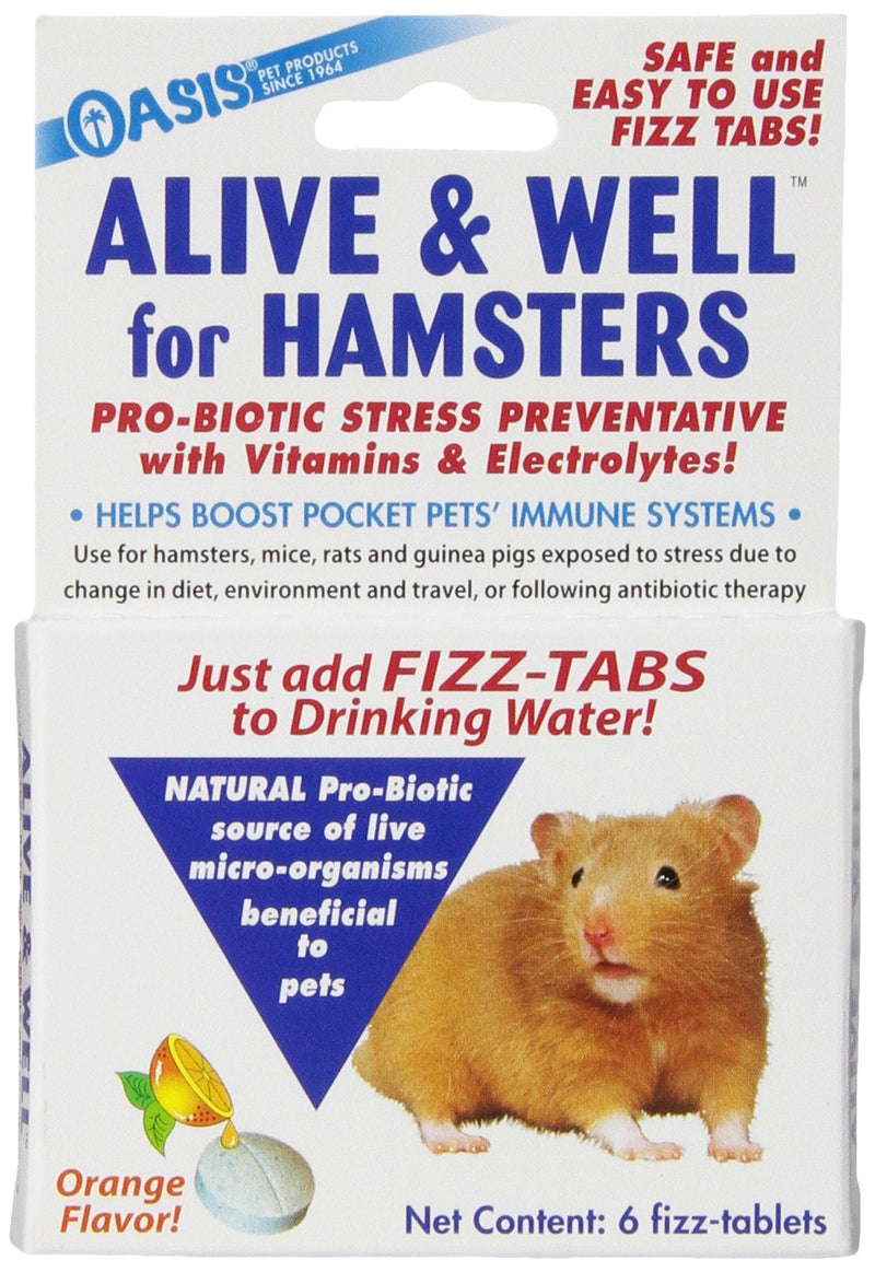 OASIS No 80063 Alive and Well, Stress Preventative and Pro-Biotic Tablets for Pocket Pets - PawsPlanet Australia