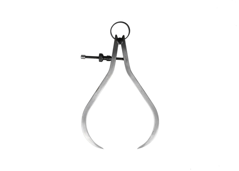 PEC Tools Spring-Type Outside Calipers, Precision External Measuring Tool –Quick Nut, Fine-Adjustment Layout Calipers (4 inches) Quick Nut Outside Caliper 4 Inch