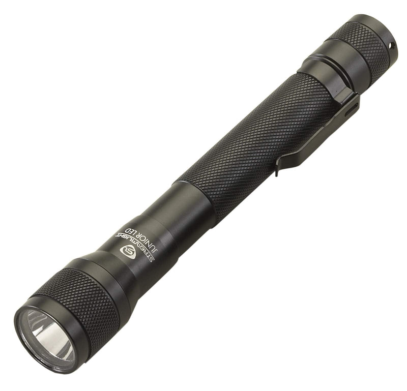 Streamlight 71500 Jr. 225-Lumen 2700-Candela Compact LED Flashlight with Pocket Clip & Holster, Black