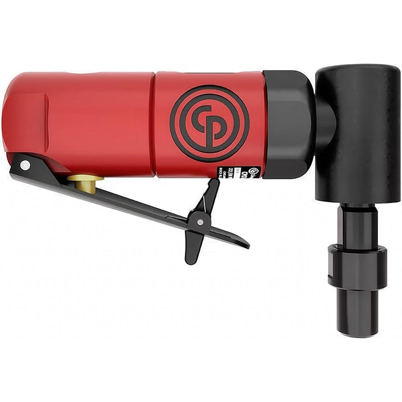 Chicago Pneumatic CP875 - Air Angle Die Grinder Tool, 1/4 Inch (6 mm), 0.3 HP / 220 W, 22500 RPM, Welder, Woodworking, Automotive Detailing, Stainless Steel Polisher, Heavy Duty Angled/Tool 22,500 RPM