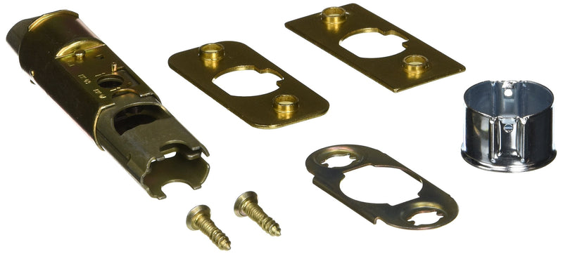 Kwikset 1825-18 6-Way Adjustable Dead Latch, Polished Brass (3.5 x 7.2 x 1 inches)