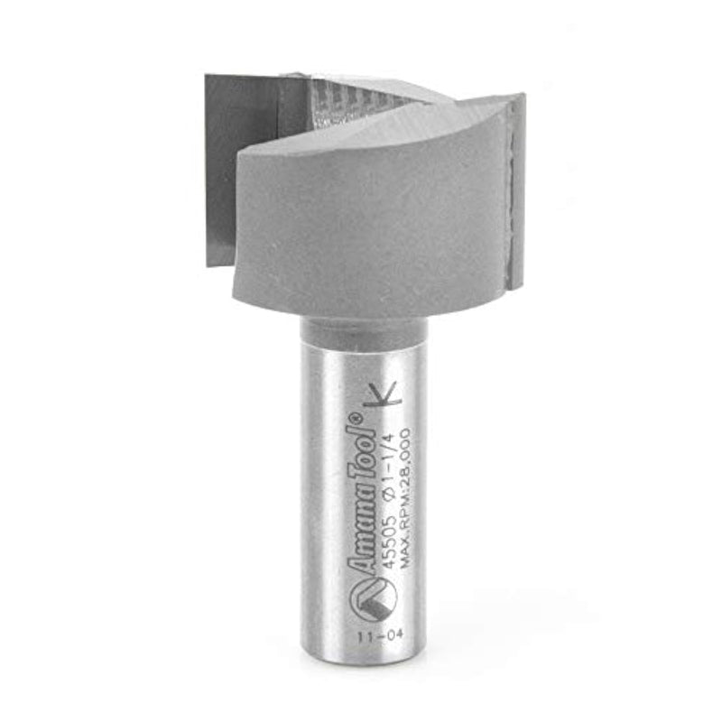 Amana Tool - 45505 Carbide Tipped Mortising 1-1/4 Dia x 3/4 x 1/2" Shank