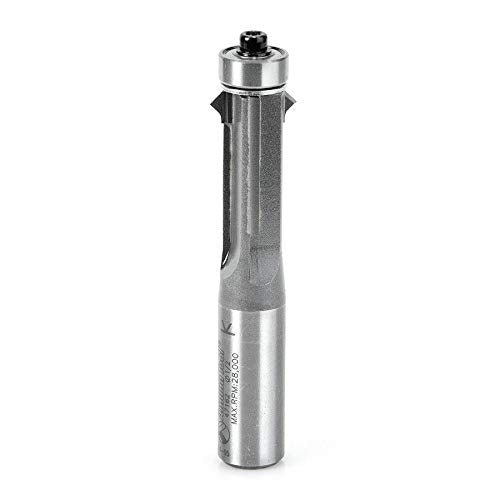 Amana Tool - 47162 Carbide Tipped Flush Trim V-Groove 5/8 Dia x 1" 2 Shank